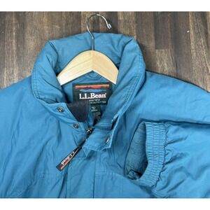 Vintage LL Bean Parka Chore Jacket 90's Teal Men's Med Thinsulate
